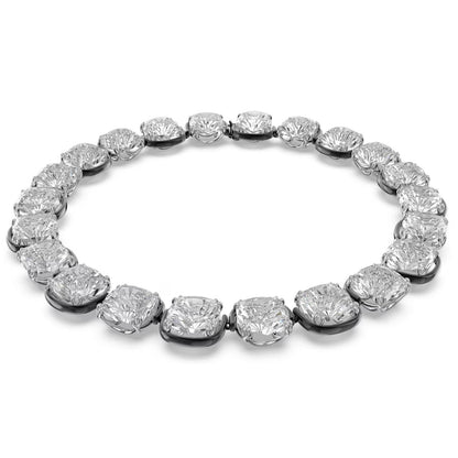 Swarovski Harmonia choker Cushion cut, White, Mixed metal finish Necklace