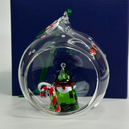 Swarovski Holiday Cheers Santa’s Elf Ball Ornament