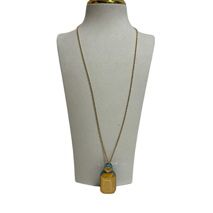Swarovski Orbita necklace Octagon cut, Multicolored, Gold-tone plated