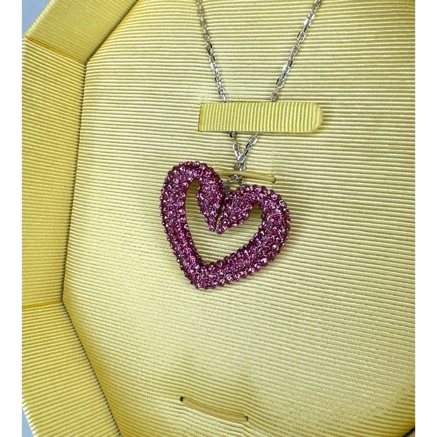 Swarovski Sublima Pendant (Purple) Swan Heart, Large, Necklace