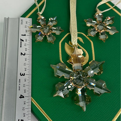 Swarovski Festive Annual Edition 2022 Ornament Set of 3