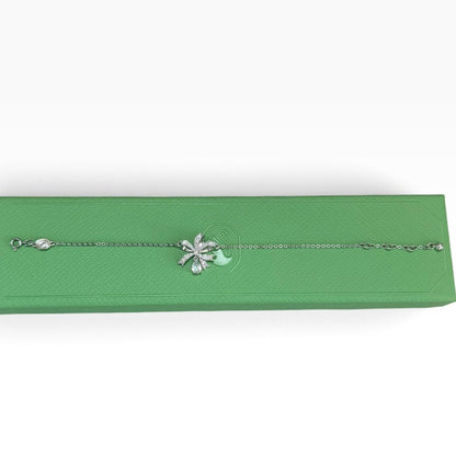 Swarovski Volta Rhodium Plated White Bow Bracelet 5647581