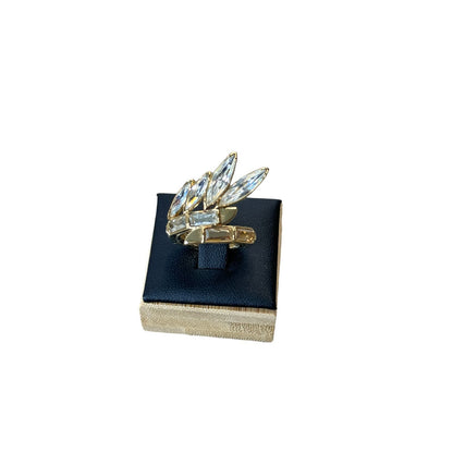 Swarovski Atelier Wonder Woman ring Gold tone, Gold-tone plated