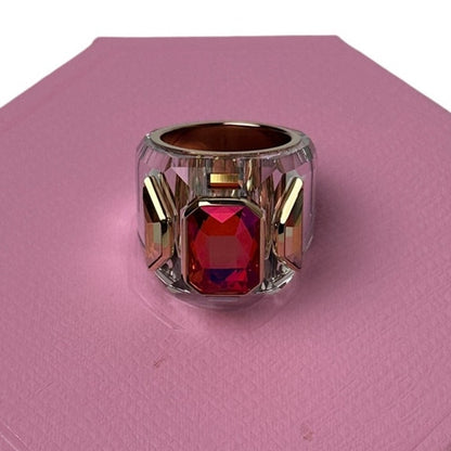 Swarovski Chroma Cocktail Ring Pink and Gold 60 EUR - 9 USA