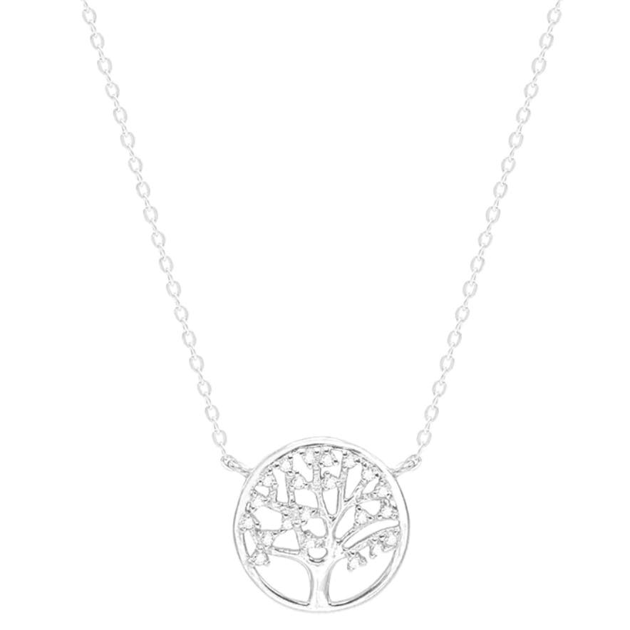 Tree of Life Pendant Silver Necklace