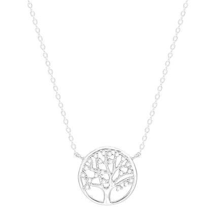 Tree of Life Pendant Silver Necklace