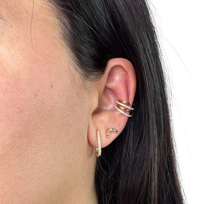 Haylie Chain Earring 925 sterling silver Single