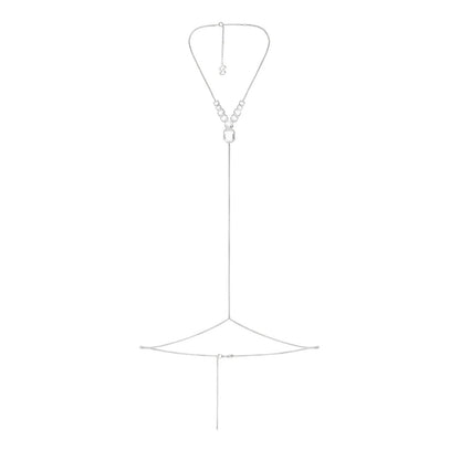 Swarovski x Skims Y Body Chain (Silver)