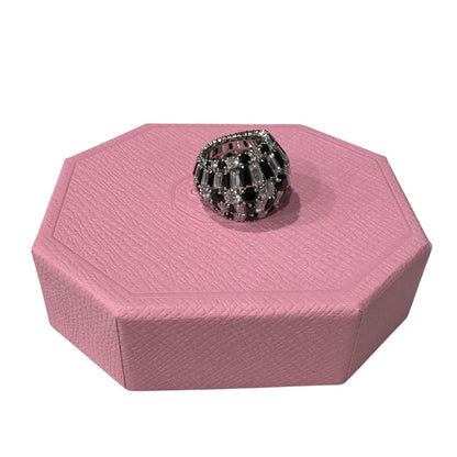 Swarovski Hyperbola ring Swarovski zirconia, Black, Rhodium plated size 5