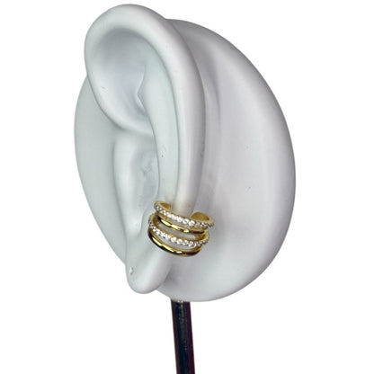 Ear Cuff Earring for Women Non Pierced Cartilage Gold Color Single