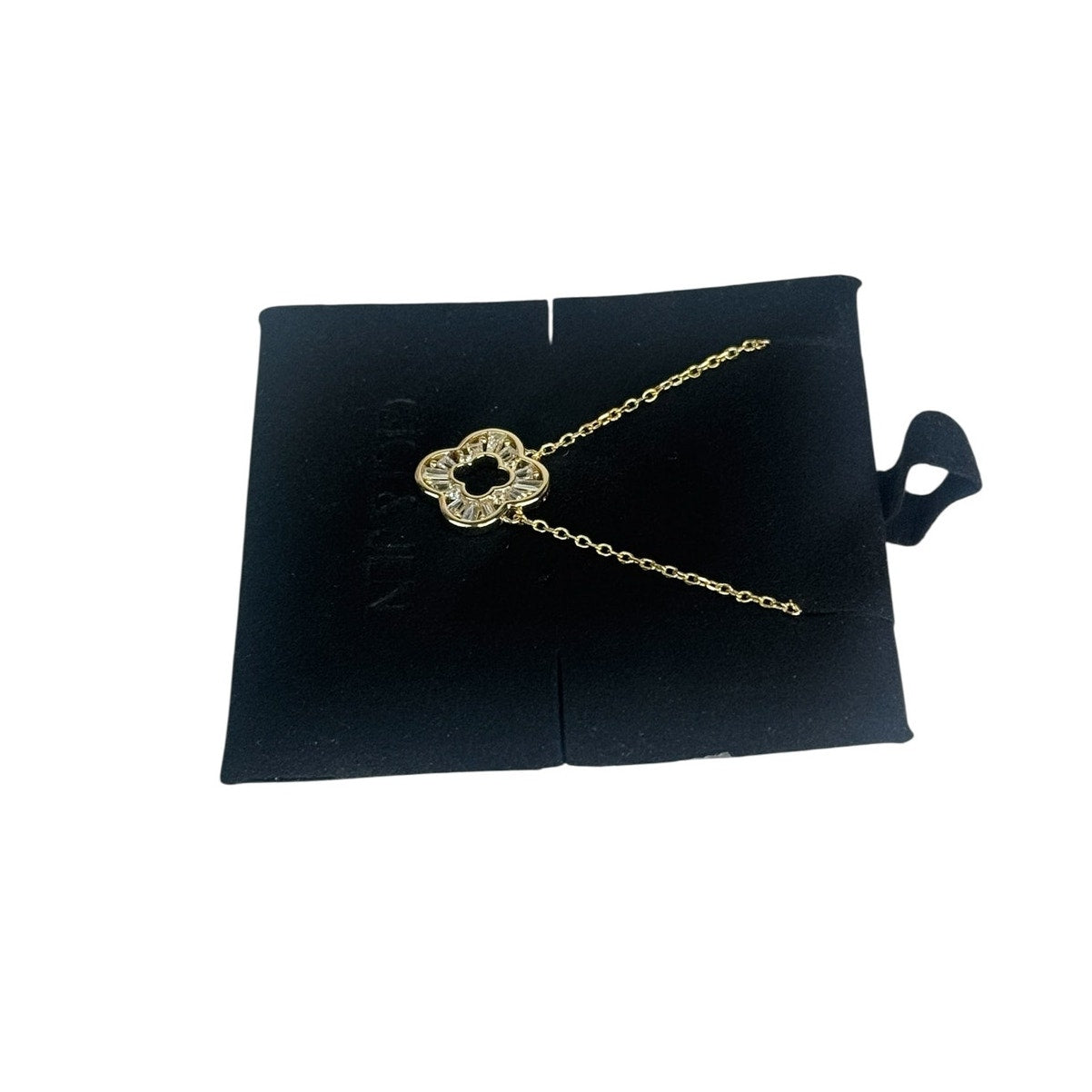 Gold Open Clover Necklace