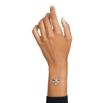 Swarovski Volta Rhodium Plated White Bow Bracelet 5647581