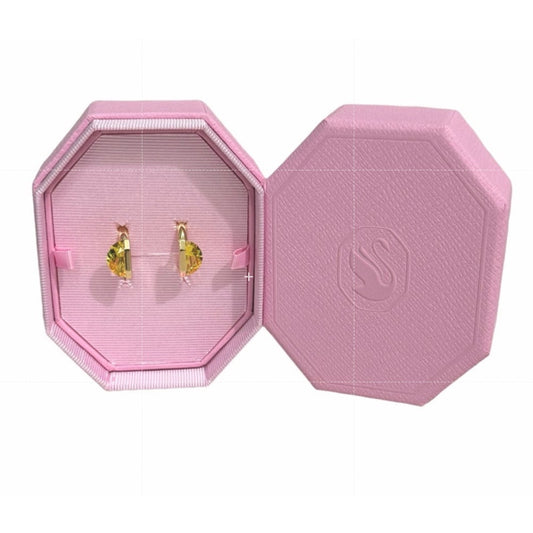 Swarovski Lucent ring Magnetic closure, Yellow, Gold-tone plated size 58/8