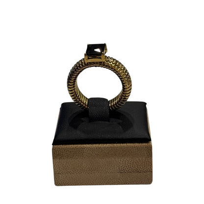 Muse Gold Ribbed Statement Ring