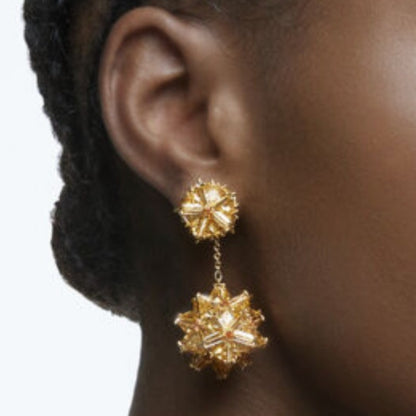 Swarovski Curiosa drop earrings  three-dimensional Geometric shape