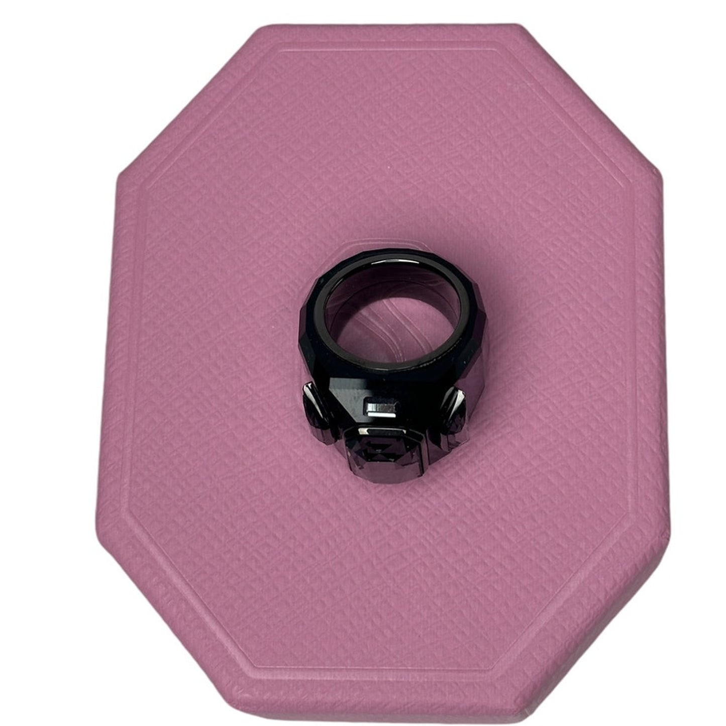 Swarovski Chroma cocktail ring Black, Ruthenium plated 55 EUR /  7 USA