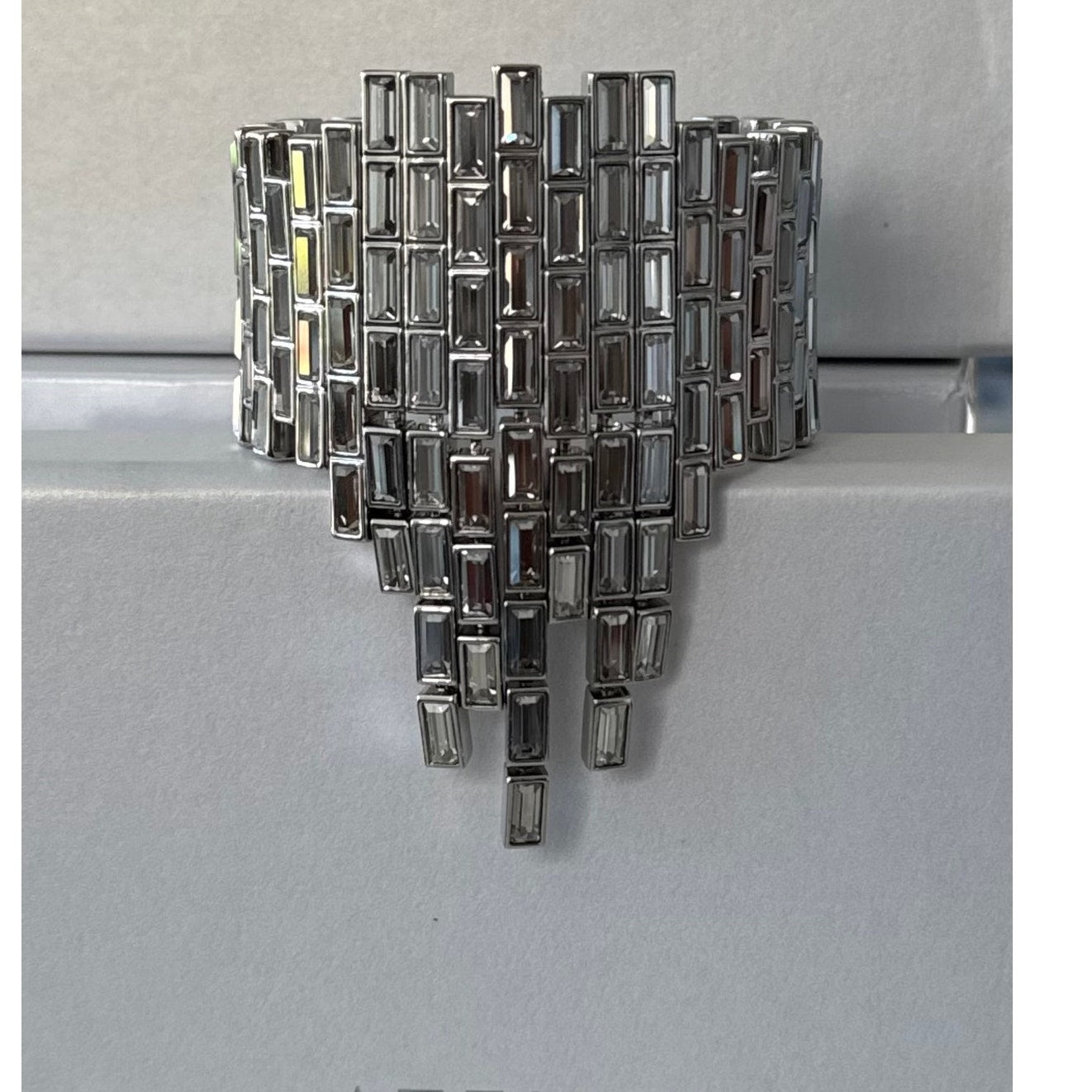Swarovski Atelier Crystal Silver Shade Fluid Azzurro Bracelet 5483204