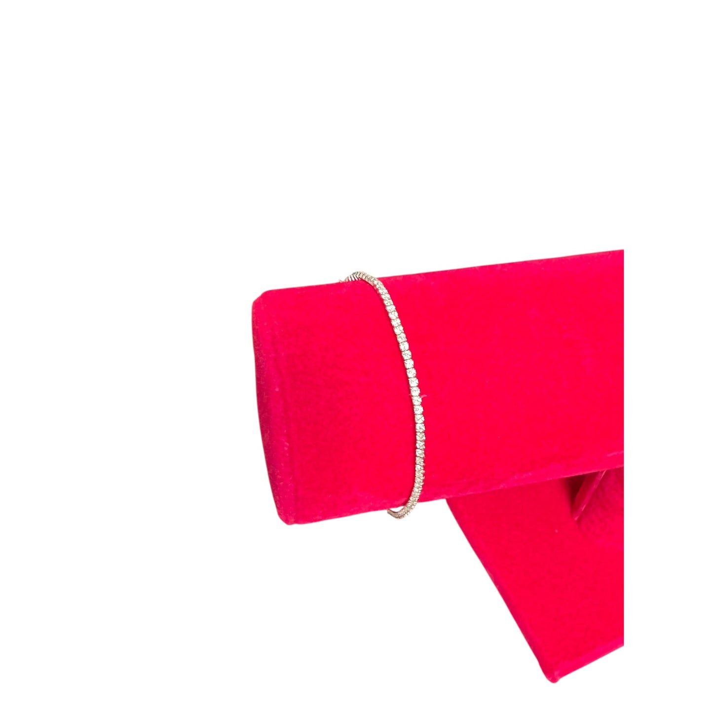 Classic Thin Tennis Bracelet  925 Sterling Silver Cubic Zirconia