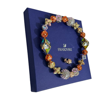 Swarovski Curiosa necklace Magnetic closure, Multicolored, Mixed metal finish