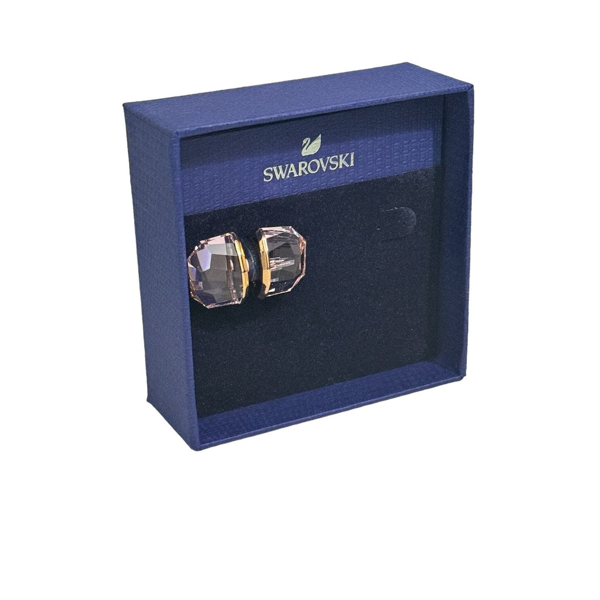 Swarovski Lucent stud earring SINGLE, Pink, Rose gold-tone plated