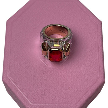 Swarovski Chroma Cocktail Ring Pink and Gold 60 EUR - 9 USA