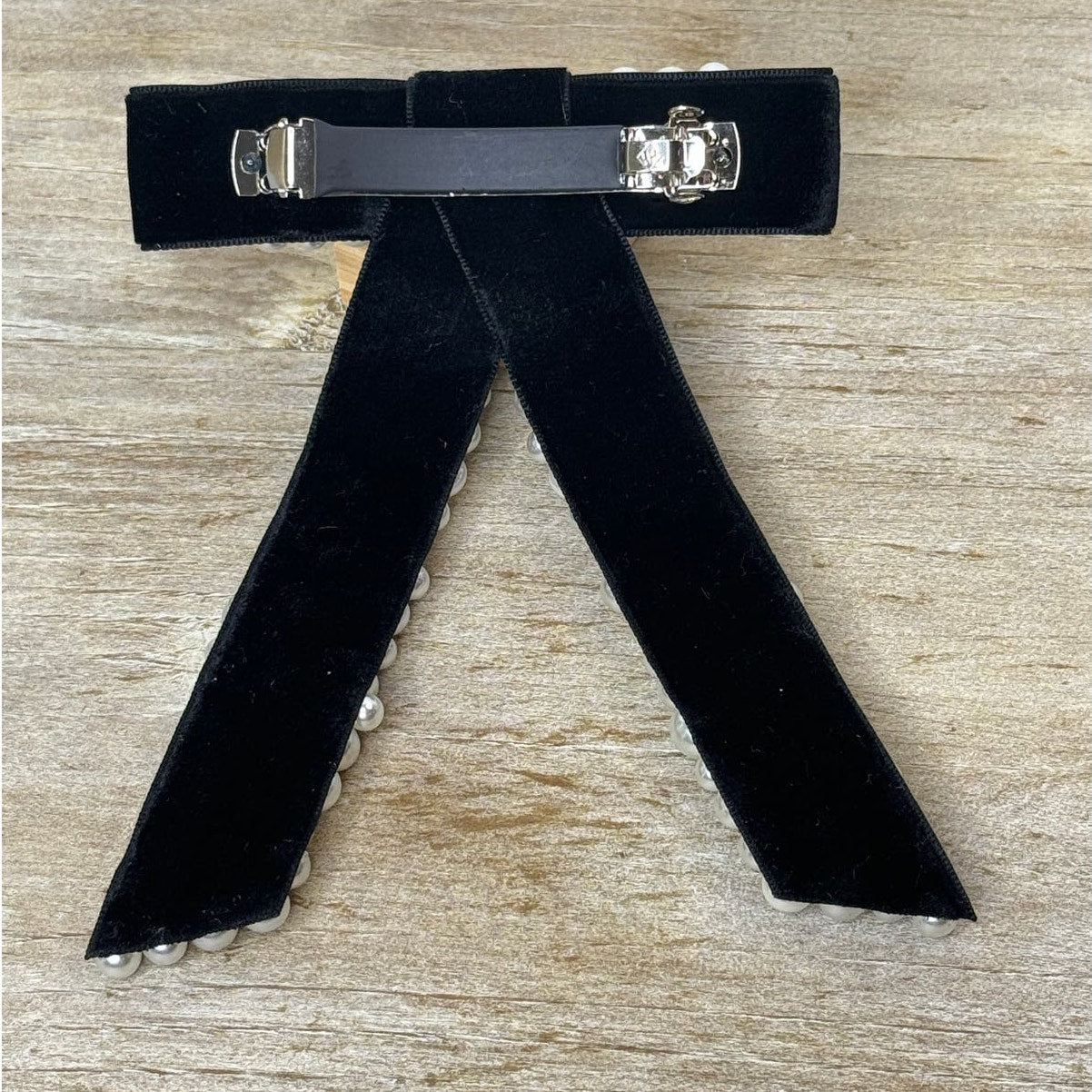 Black Bow Barrette Hair Clip | Chic and Elegant Hair Accessory for Women