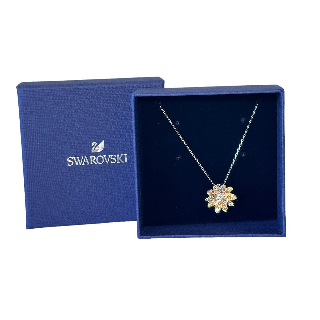 Swarovski Eternal Flower pendant Flower, Multicolored, Mixed metal finish