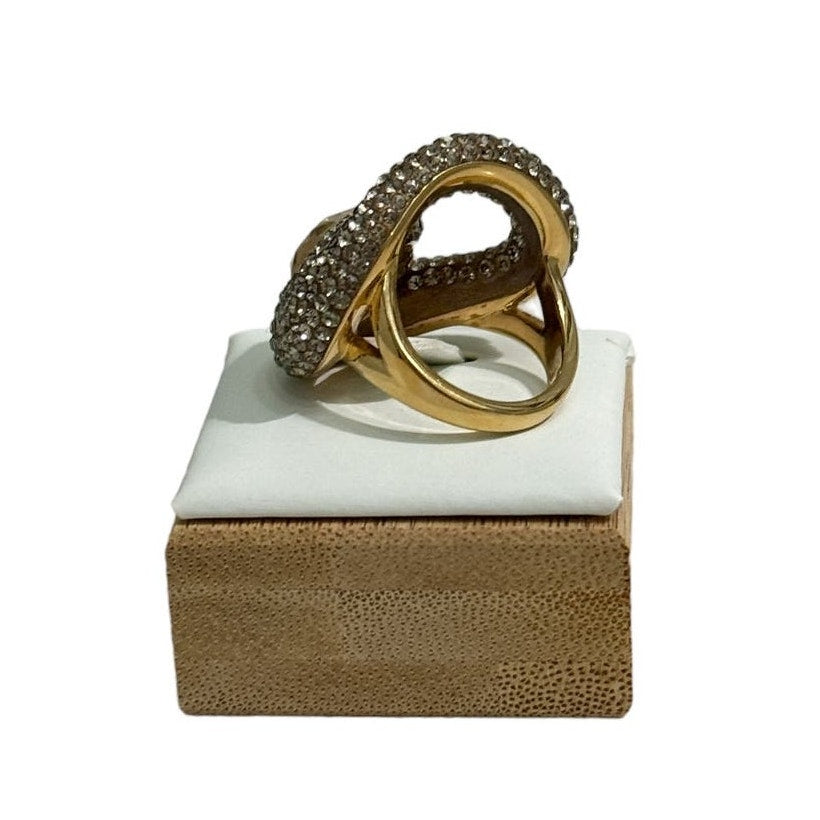 Swarovski Atelier Tigris ring white gold plated 52 / 6   GRAY/CRY/GOS