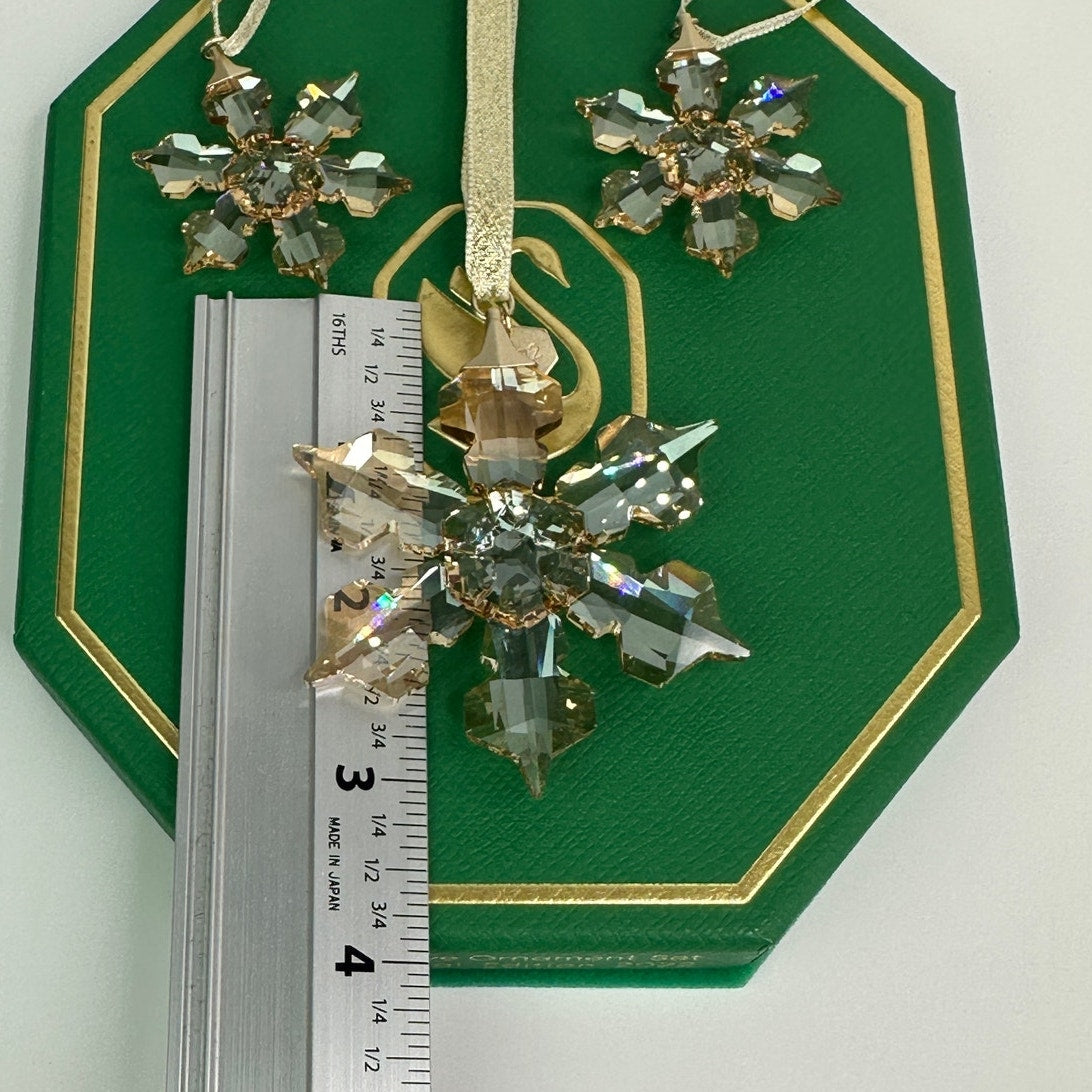 Swarovski Festive Annual Edition 2022 Ornament Set of 3