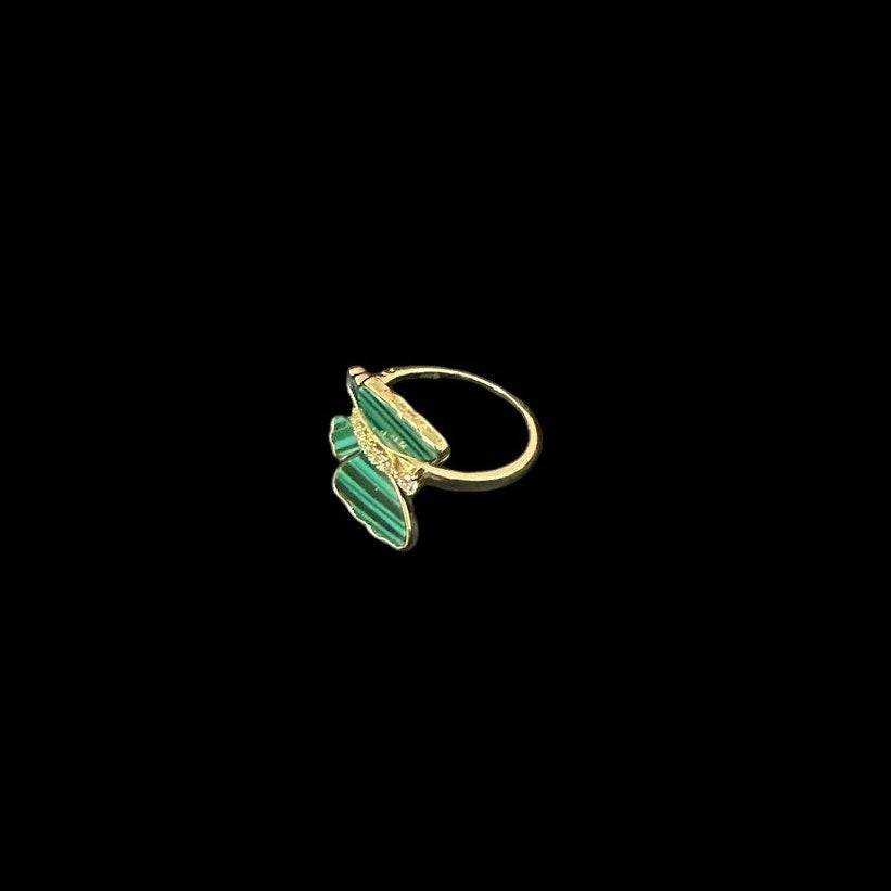 Beautiful Green Butterfly Ring Delicate  Accent Jewelry