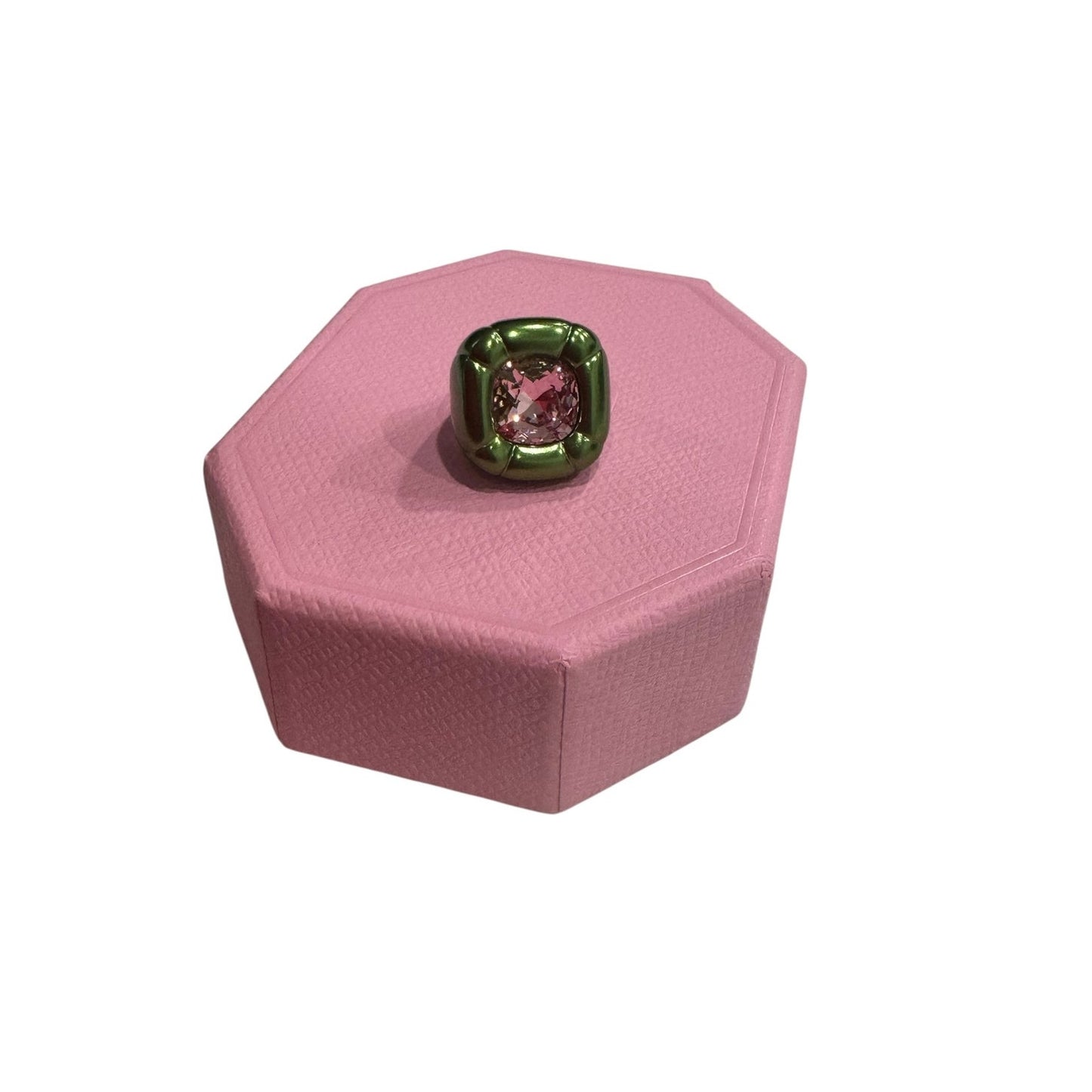 Swarovski Dulcis Cocktail Ring sizen 50 / 5 Green New