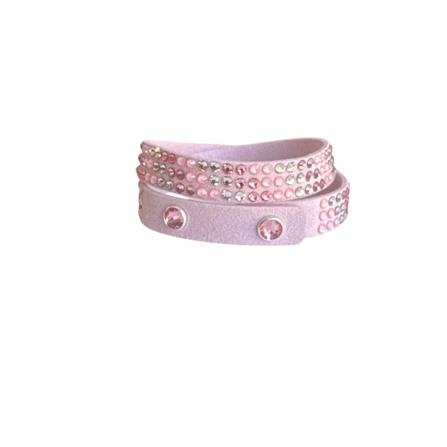 Touchstone Crystal by Swarovski Pink Wrap Bracelet