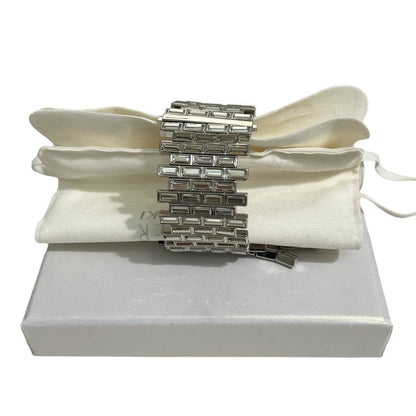Swarovski Atelier Crystal Silver Shade Fluid Azzurro Bracelet 5483204