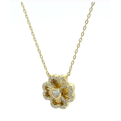 Moissanite Stone Leaf Necklace & Earrings Set | 925 Sterling Silver Jewelryv