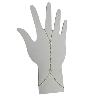 Hand Chain Bracelet 14K gold plated over 925 Sterling Silver