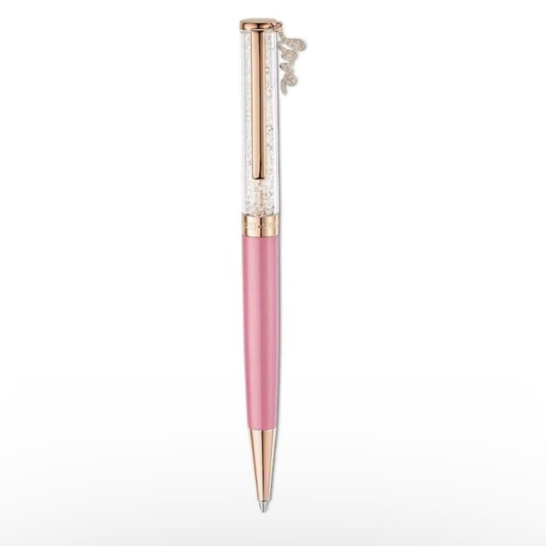 Swarovski Crystalline Ballpoint Pen  Love Charm pink new