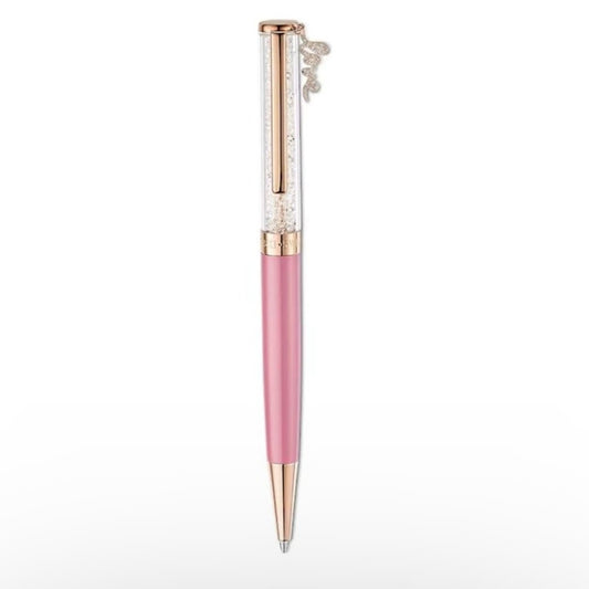 Swarovski Crystalline Ballpoint Pen  Love Charm pink new