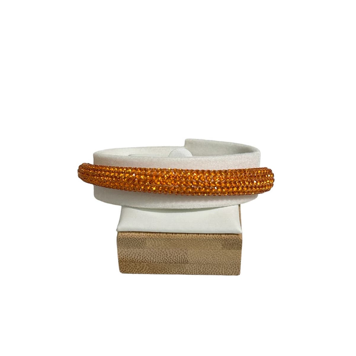 Swarovski store atelier Tigris bangle Orange, Rhodium plated M