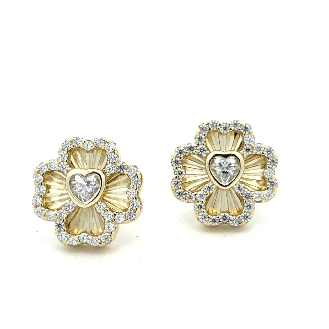 Moissanite Stone Leaf Necklace & Earrings Set | 925 Sterling Silver Jewelryv