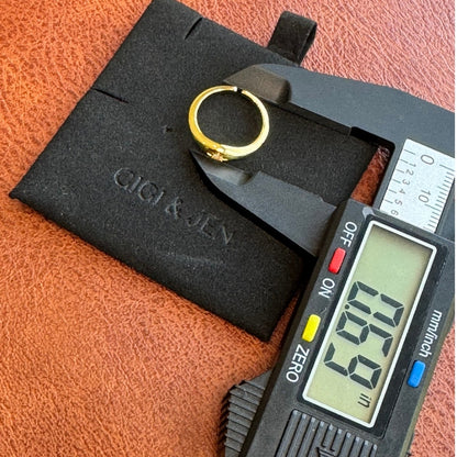 Gold Pinky Ring Minimalist Open Band