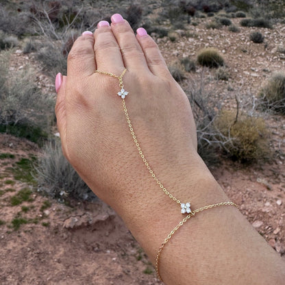 Elegant minimalist design with CZ accents, 14K gold plated over 925 sterling silver