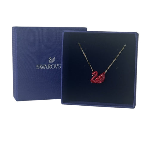 Swarovski Iconic Red Swan Pendant Necklace