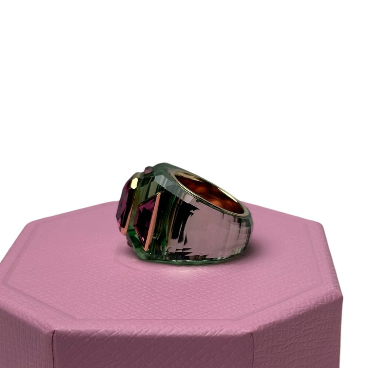 Swarovski Chroma cocktail ring Multicolored, Gold-tone plated  EUR 55  / 7 USA