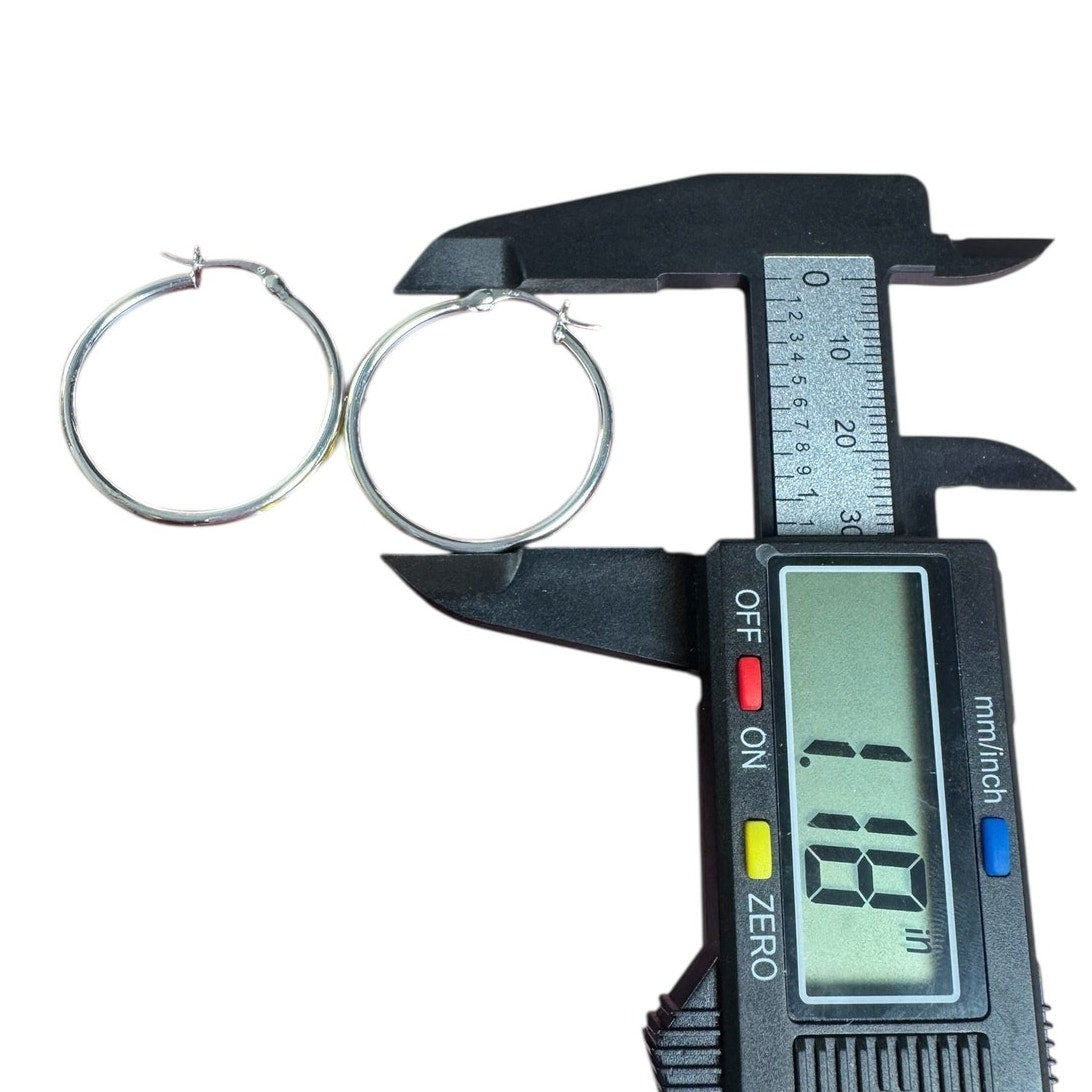 Hoop Earrings Lightweight Everyday Hoops Classic 925 Sterling Silver