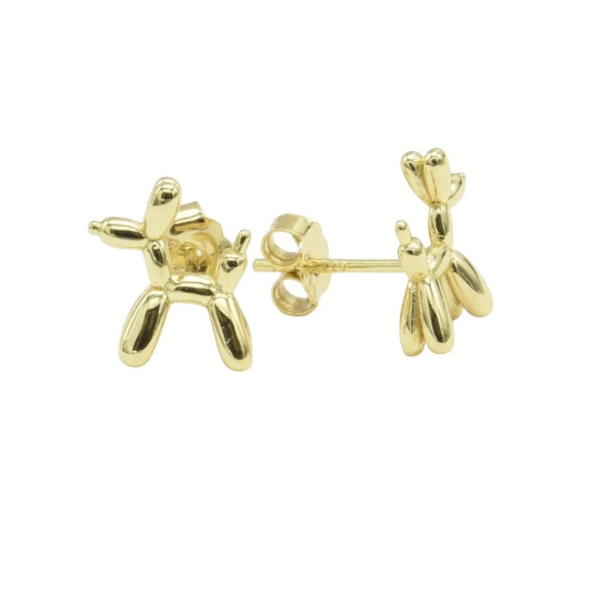 Balloon Dog Stud Earrings Fun & Playful Jewelry for Women  Trendy Animal-Shaped Studs