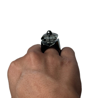 Swarovski Numina cocktail ring Octagon cut, Black, Ruthenium plated EUR 58 / 8USA