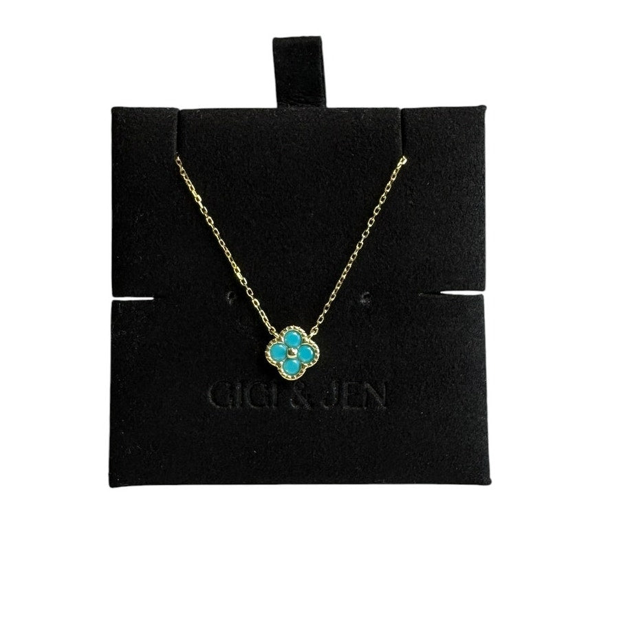 Necklace & Bracelet turquoise floral Jewelry Set