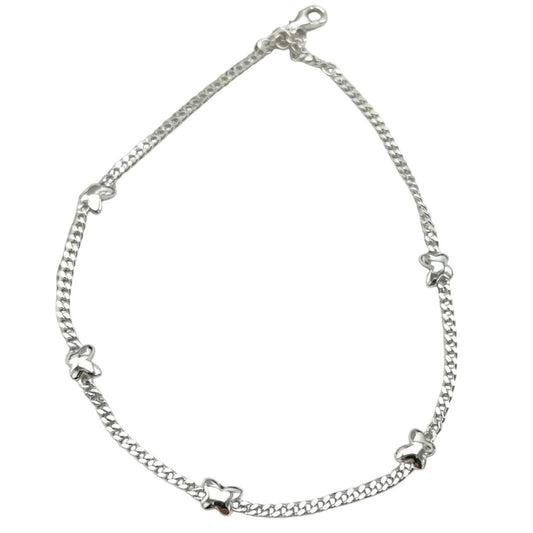 Butterfly Anklet for Women  5 Charm Dainty Design