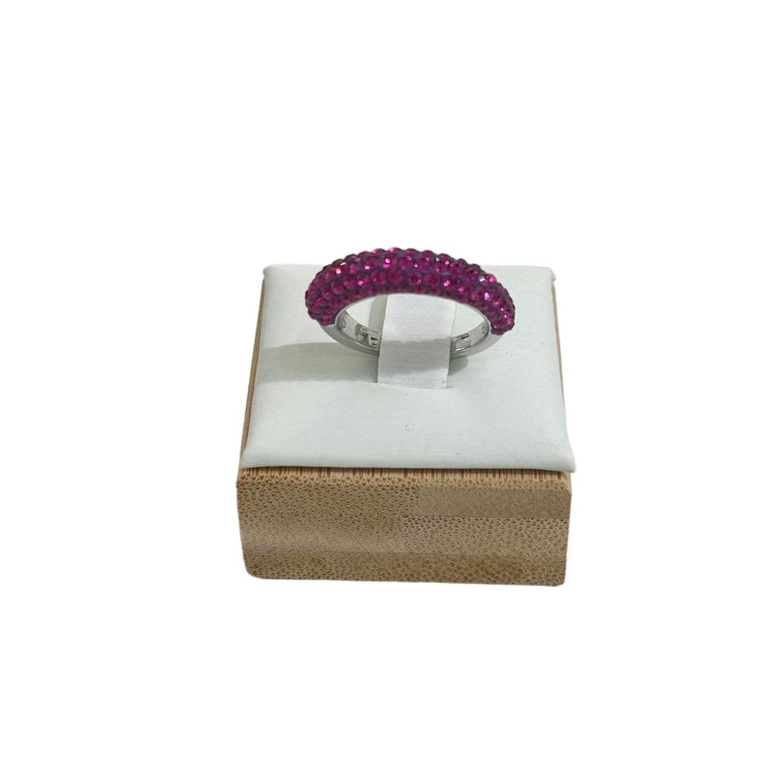 Swarovski Atelier Tigris ring Pink, Rhodium plated