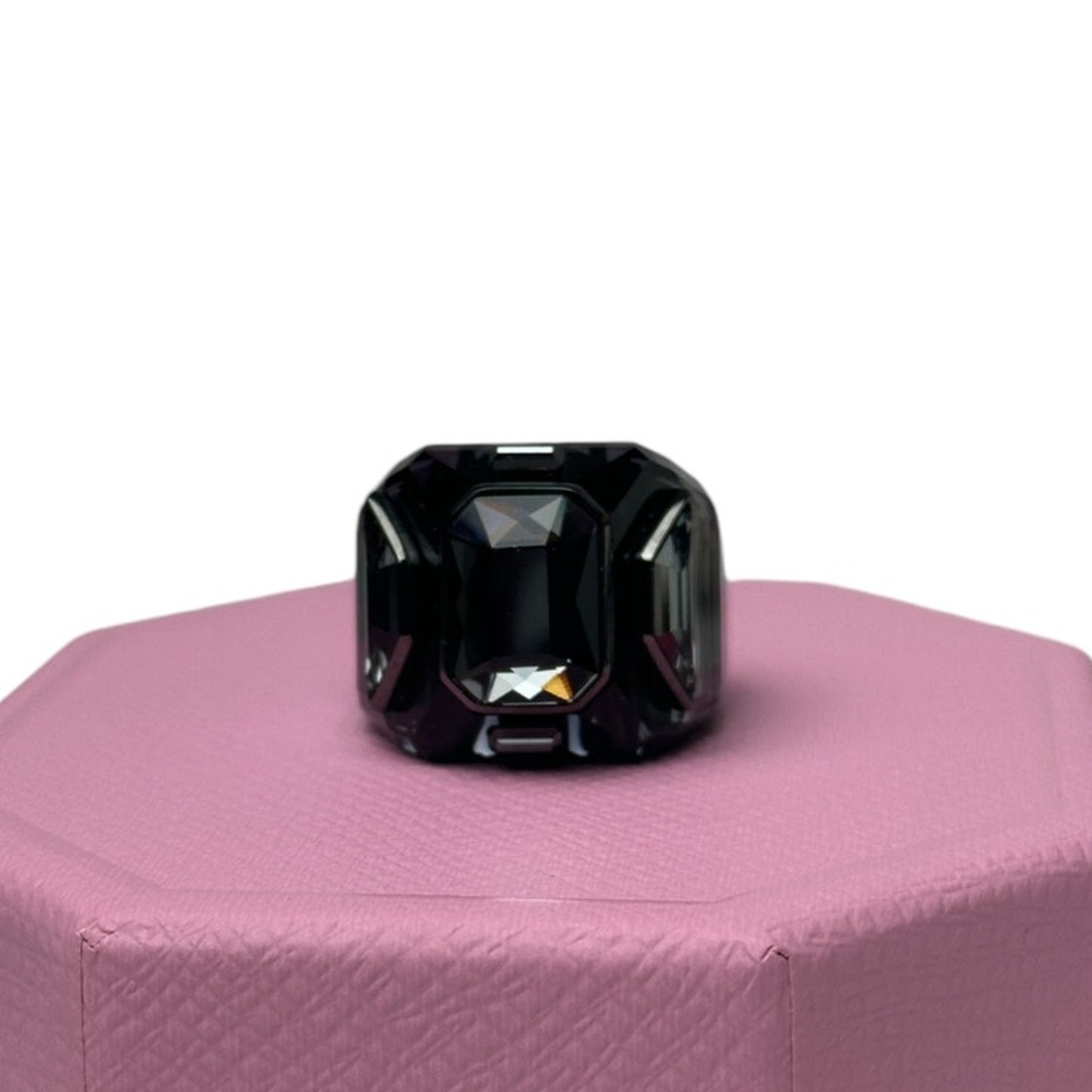 Swarovski Chroma cocktail ring Black, Ruthenium plated 55 EUR /  7 USA